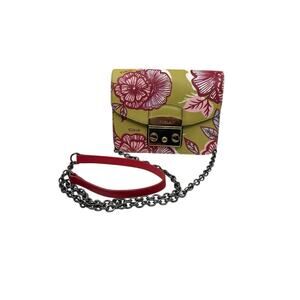 Furla Metropolis Mini Crossbody Bag Purse Floral Made In Italy